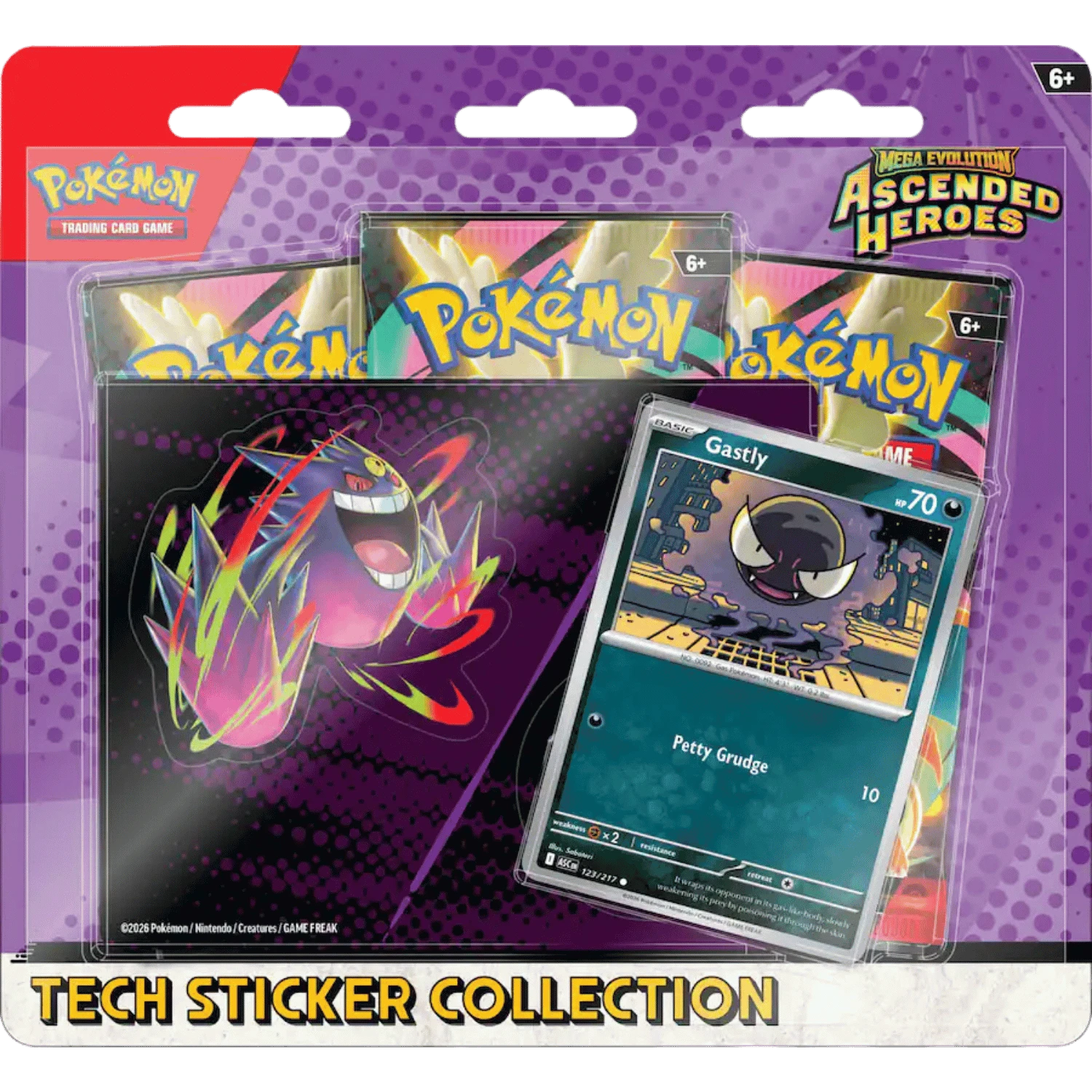 Mega gengar 3 pack sticker